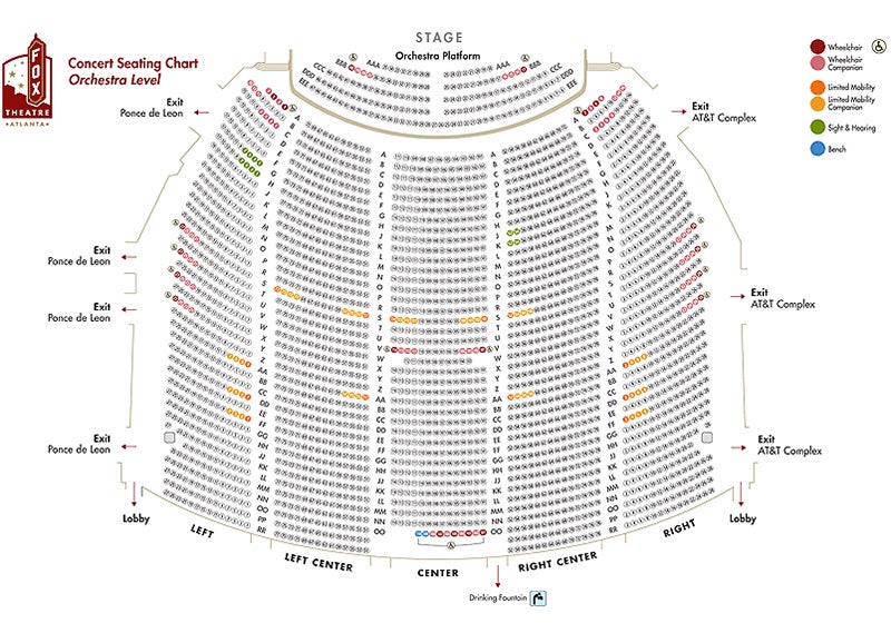 fabulous fox theatre atlanta seating chart | www.neverfullmm.com