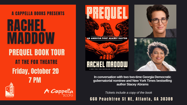 rachel maddow book tour