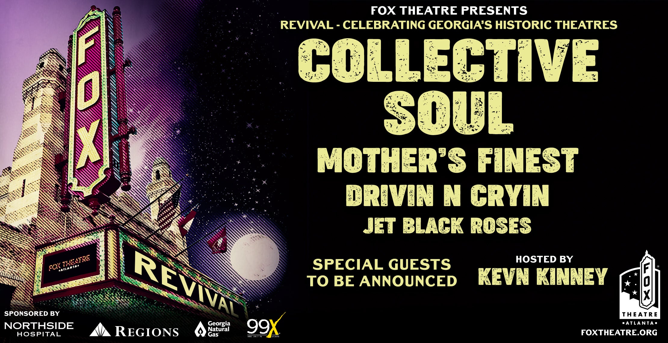 Collective Soul, Mother's Finest, Drivin N Cryin, Jet Black Roses, & more!